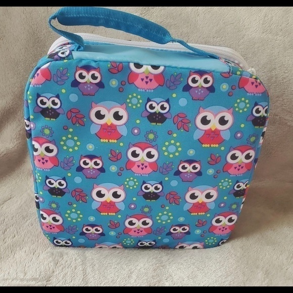 Owls insulated Lunch Bag includes container, ice pack, and bottle - Picture 6 of 10